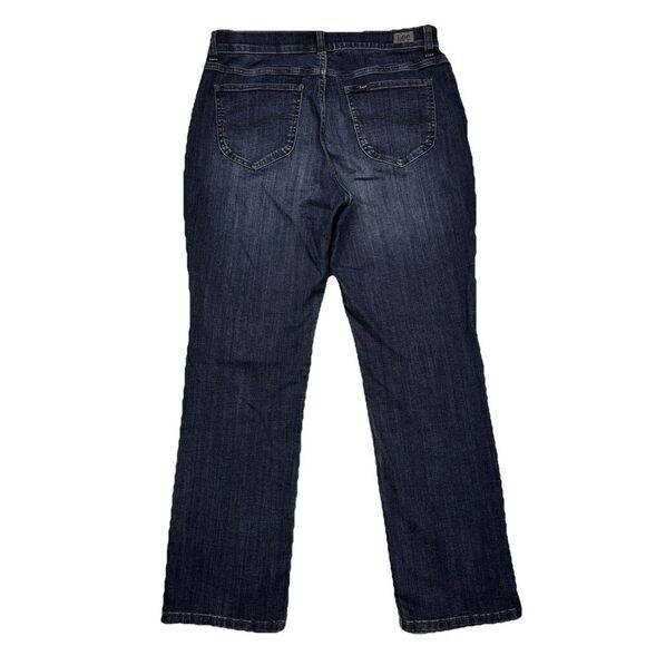 Lee Denim - Lee Straight Leg Jeans Womens 12 Short Regular Fit Blue Denim Measures 32 x 28.5